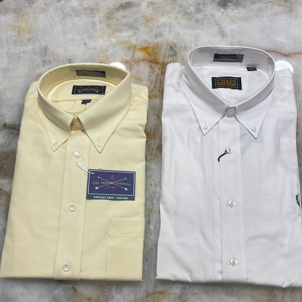 Set of two mens button down shirts